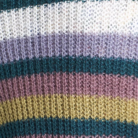 NWOT Rubbish Stripe Crop Sweater Nordstrom Brand - Picture 3 of 8